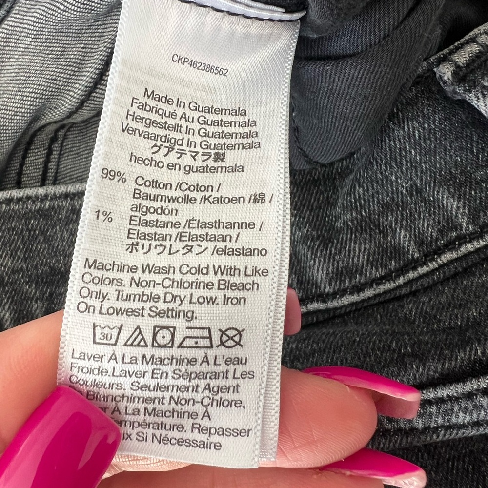 Madewell The Mom Jean Distressed Black Sz 29 - Picture 13 of 16